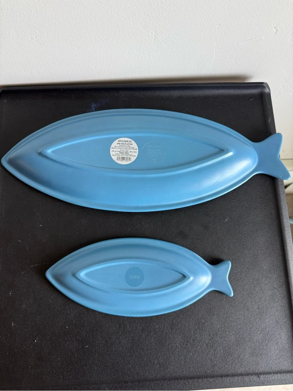 Blue Sardine Fish Serving Platters - Opalhouse
